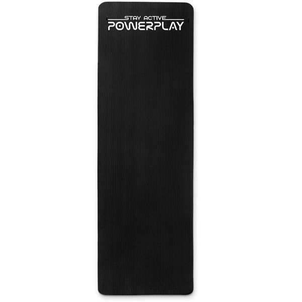Килимок для йоги та фітнесу PowerPlay 4152 NBR Performance Mat Чорний (183x61x1) PP_4152_Black фото