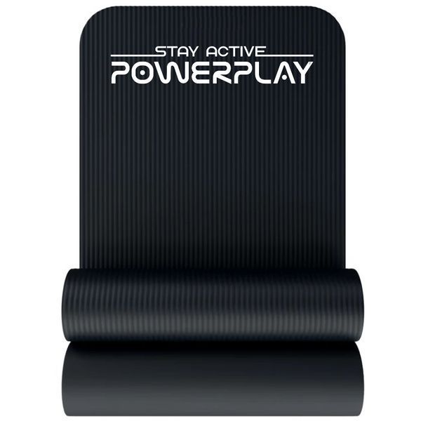 Килимок для йоги та фітнесу PowerPlay 4152 NBR Performance Mat Чорний (183x61x1) PP_4152_Black фото