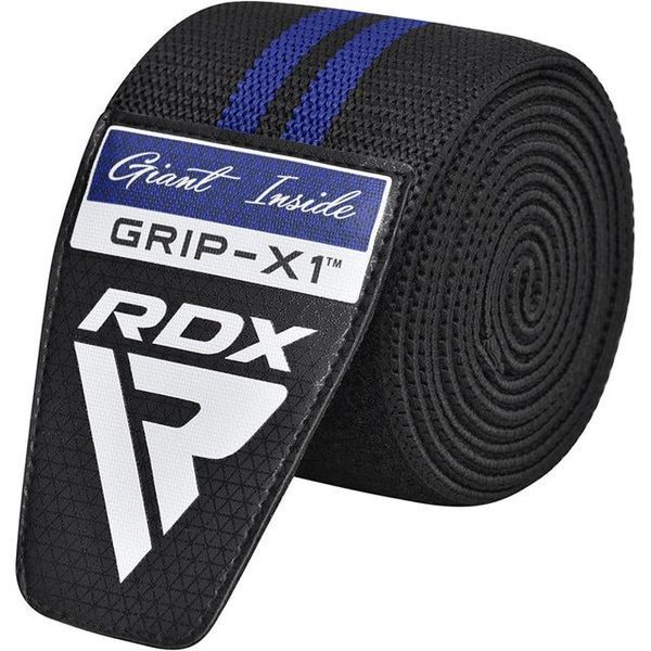 Бинти на коліна RDX GYM KNEE WRAP R11 BLACK/BLUE WAH-KR11BU фото