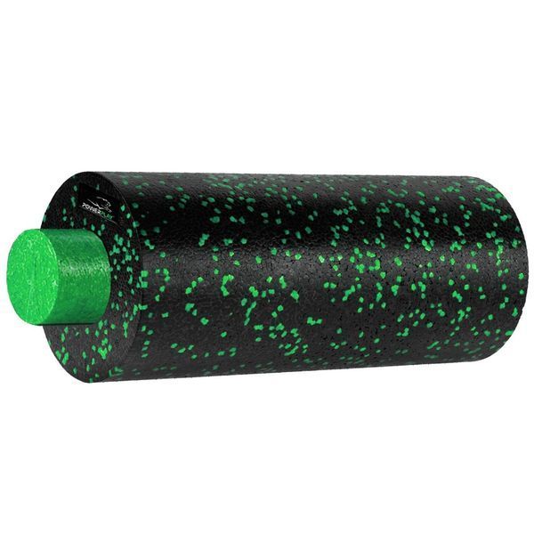 Масажний набір PowerPlay PP_4015 EPP Foam Roller Set 4in1 (2-ва роли + 2-ва м'ячі)&nbsp;Чорно-зелений PP_4015_Green фото