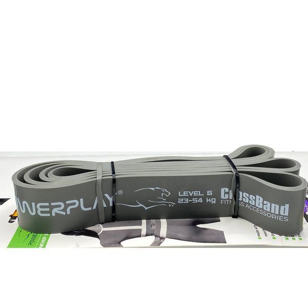 Еспандер-петля (гумка для фітнесу і кроссфіту) PowerPlay 4115 Power Band Сіра (23-54 кг) PP_4115_Grey_(23-54 kg) фото