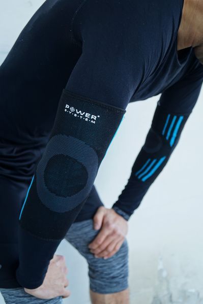 Налокітники Power System PS-6020 Elbow Support Evo Black/Blue (пара) XL PS-6020_XL_Black-Blue фото