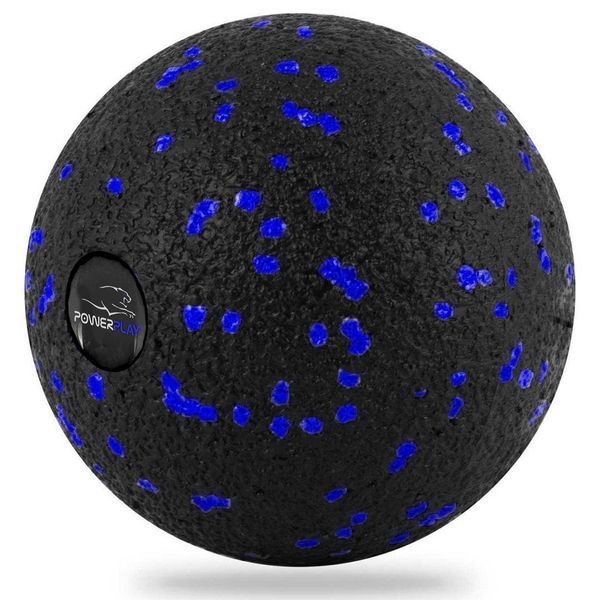 Набір для масажу та йоги PowerPlay PP_4093 EPP (3 м'ячики + валик масажер 15*5,3см.) Blue + резинка 7,5кг. PP_4093_Blue фото