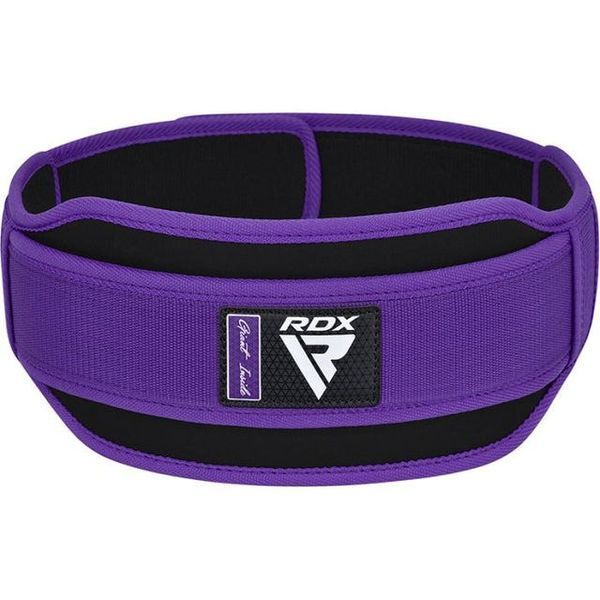 Пояс для важкої атлетики RDX RX5 Double Belt неопреновий Purpel S WBD-RX5PR-S фото