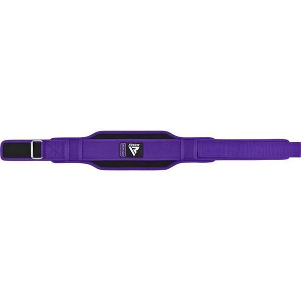 Пояс для важкої атлетики RDX RX5 Double Belt неопреновий Purpel S WBD-RX5PR-S фото