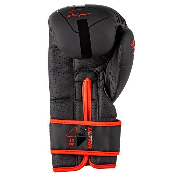 Боксерські рукавиці PowerPlay 3024 Ultra Mat Чорно-Червоні 12 унцій PP_3024_12oz_Bl/Red фото