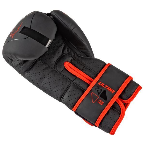 Боксерські рукавиці PowerPlay 3024 Ultra Mat Чорно-Червоні 12 унцій PP_3024_12oz_Bl/Red фото