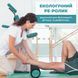 Масажний ролик (роллер) гладкий PowerPlay 4021 Fitness Roller Чорно-зелений (45x15см.) PP_4021_BL/Green_(45*15) фото 9