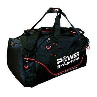 Спортивна сумка Power System PS-7010 Gym Bag Magna (65л.) Blak/Red 7010BR-4 фото