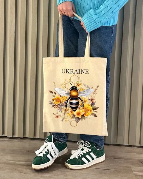 Екошопер бежевий Бджілка 10311029304 фото