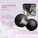 Масажний силіконовий подвійний м'яч PowerPlay PP-4355 Silicone Lacrosse Peanut Ball (6.3*12.6см.) Чорний PP-4355_Black фото 7