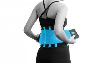 Пояс компресійний MadMax MFA-277 Slimming belt Black/turquoise L MFA-277-TRQ_L фото