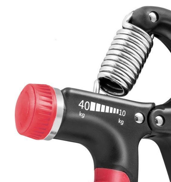 Еспандер кистьовий PowerPlay PP-4323 з регульованим навантаженням 10-40 кг. Strength Grip Чорно-червоний PP_4323_Bl/Red фото