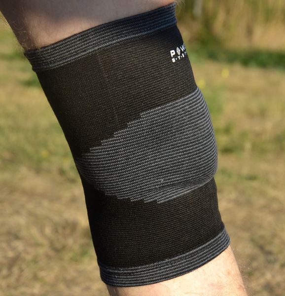 Наколінники Power System PS-6002 Knee Support Black/Grey (пара) XL PS-6002_XL_Black фото