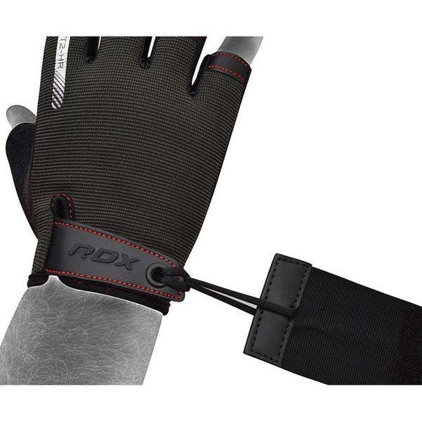 Рукавички для фітнесу RDX T2 Half Red L WGA-T2HR-L фото