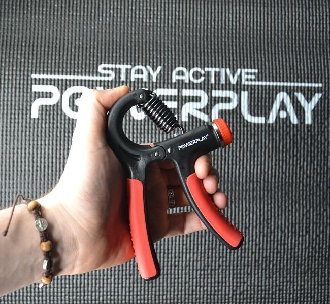 Еспандер кистьовий PowerPlay PP-4323 з регульованим навантаженням 10-40 кг. Strength Grip Чорно-червоний PP_4323_Bl/Red фото