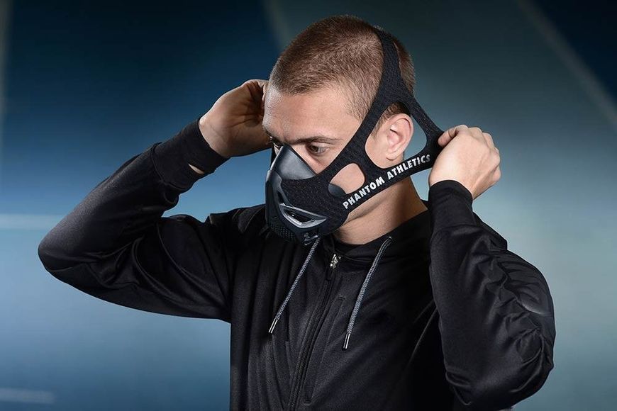 Маска для тренування дихання Phantom Training Mask Black L PHMASK1000-L фото