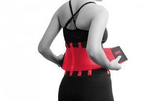 Пояс компресійний MadMax MFA-277 Slimming belt Black/rubine red M MFA-277-RED_M фото