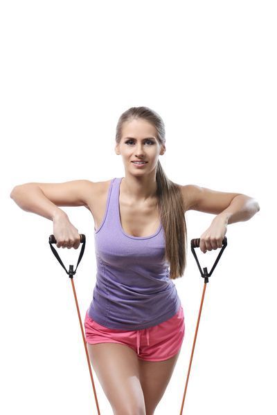 Трубчастий еспандер для фітнесу з ручками U-POWEX Latex resistance tube 30LB Red (13.5кг.) UP_1001_30LB_Red фото