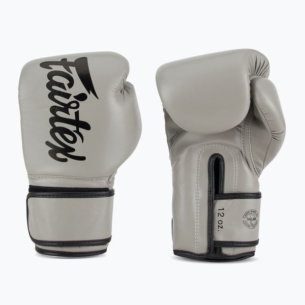 Боксерські рукавиці Fairtex BGV14 Grey 14 унцій (бинти в комплекті) BGV14_14oz_Grey фото