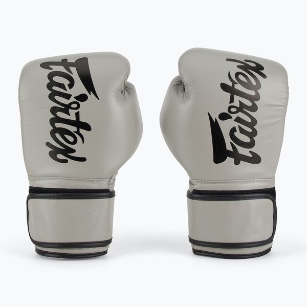 Боксерські рукавиці Fairtex BGV14 Grey 14 унцій (бинти в комплекті) BGV14_14oz_Grey фото