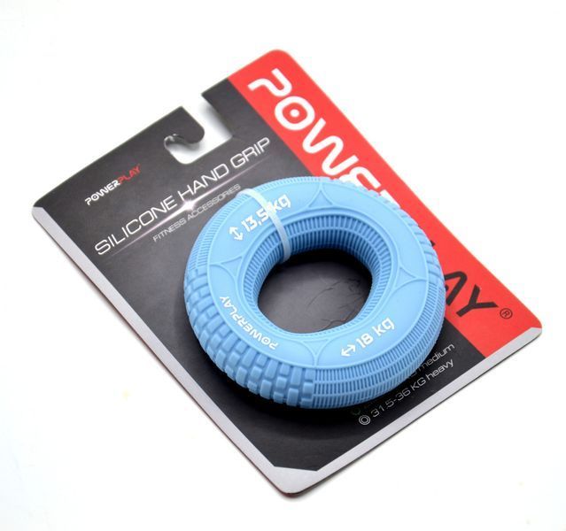Еспандер кистьовий силіконовий PowerPlay PP-4330 Hand Grip Loops Light 13.5-18 кг. Блакитний PP_4330_Blue_(13.5-18kg) фото