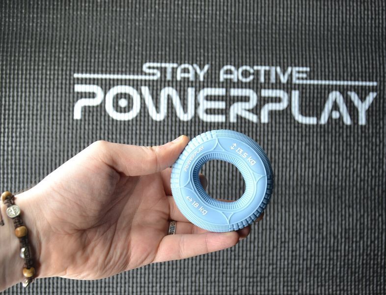 Еспандер кистьовий силіконовий PowerPlay PP-4330 Hand Grip Loops Light 13.5-18 кг. Блакитний PP_4330_Blue_(13.5-18kg) фото