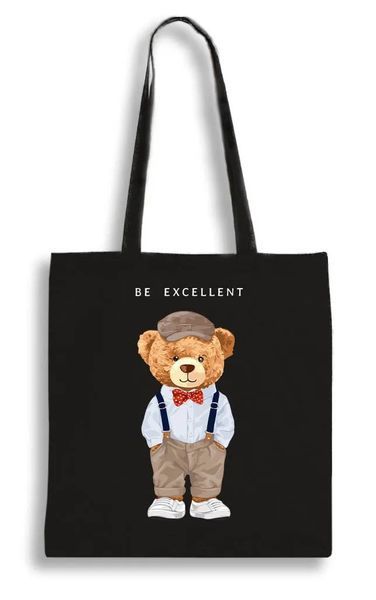 Екошопер чорний Teddy Bear - Be Excellent 10311022899 фото