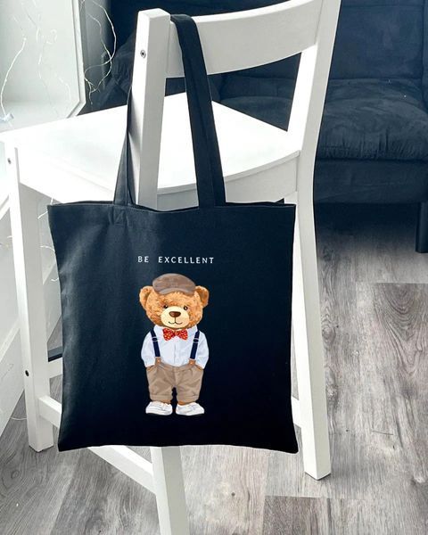 Екошопер чорний Teddy Bear - Be Excellent 10311022899 фото