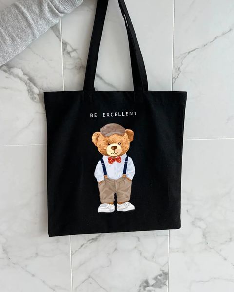 Екошопер чорний Teddy Bear - Be Excellent 10311022899 фото