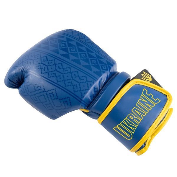 Боксерські рукавиці PowerPlay 3021 Ukraine Синьо-Жовті 8 унцій PP_3021_8oz_Blue-Yellow фото