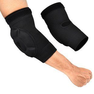 Налокітники спортивні RDX Hosiery Elbow Foam Black/Black S HYP-EBB-S фото