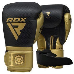 Боксерські рукавиці RDX MARK PRO SPARRING TRI LIRA 2 GOLDEN-10 унцій (капа в комплекті) BGM-PSTL2G-10OZ фото