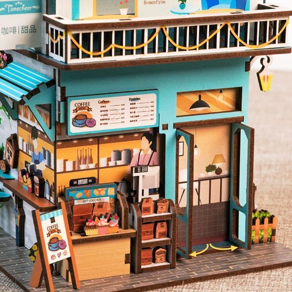 Конструктор 3D міні-будинок Tonecheer Cape Coffee Shop TQ181 TQ181 фото
