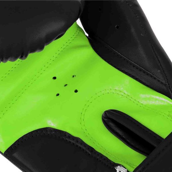 Боксерські рукавиці PowerPlay 3004 JR Classic Чорно-Зелені 6 унцій PP_3004JR_6oz_Black/Green фото