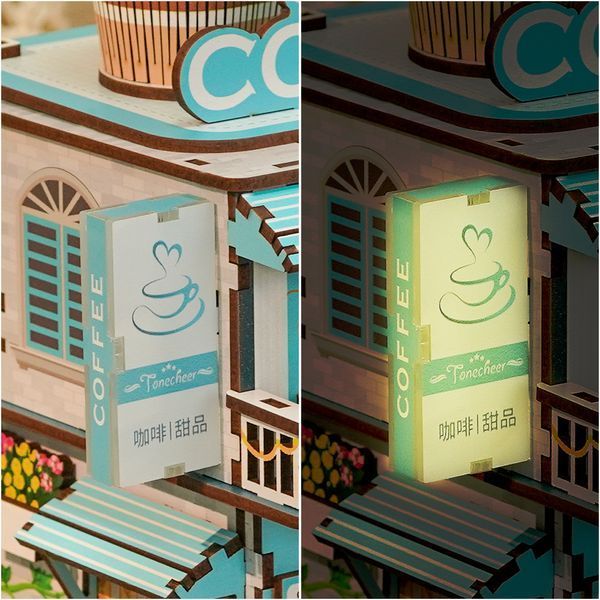 Конструктор 3D міні-будинок Tonecheer Cape Coffee Shop TQ181 TQ181 фото