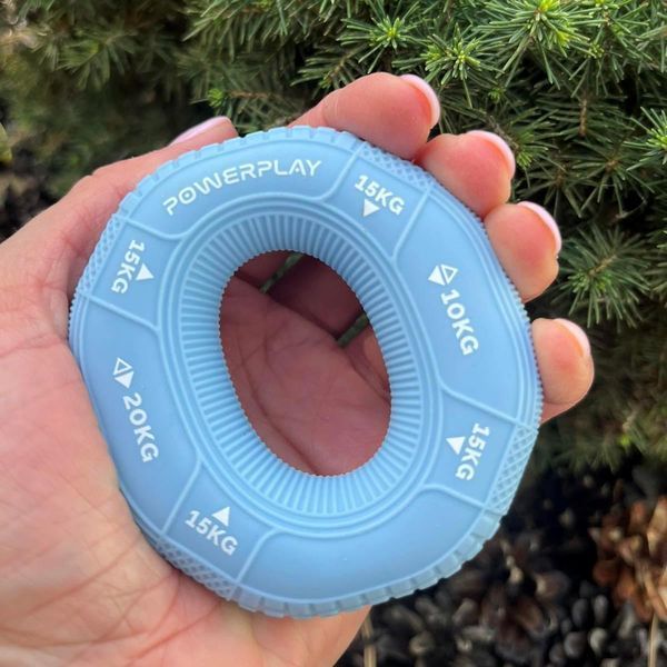 Еспандер кистьовий силіконовий PowerPlay PP-4331 Hand Grip Light 10-15-20 кг. Блакитний PP_4331_Blue_(10-15-20) фото