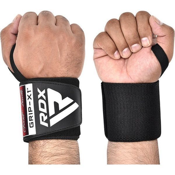 Бинти для зап'ясть (кистьові бинти) RDX W3 Gym Wrist Wraps Full Black WAH-W3FB фото