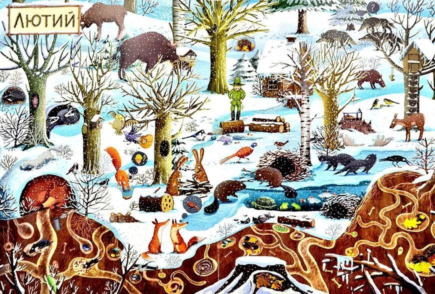 Рік у лісі. Книга-розглядалка (віммельбух) 1031146369 фото
