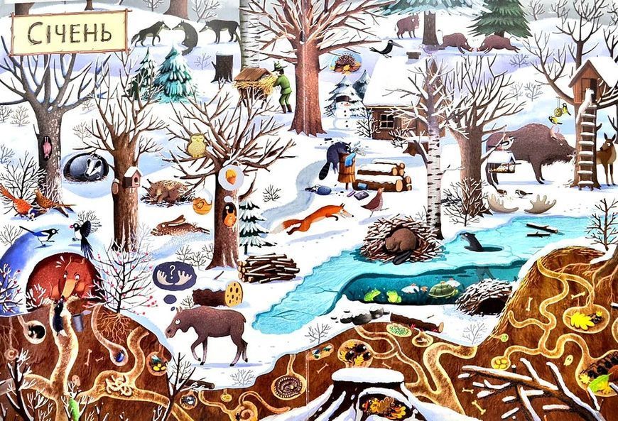 Рік у лісі. Книга-розглядалка (віммельбух) 1031146369 фото