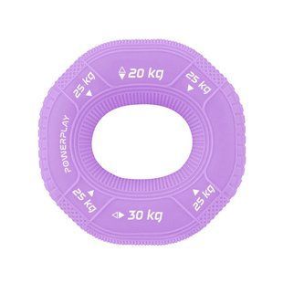 Еспандер кистьовий силіконовий PowerPlay PP-4331 Hand Grip Medium 20-25-30 кг. Фіолетовий PP_4331_Purple_(20-25-30) фото