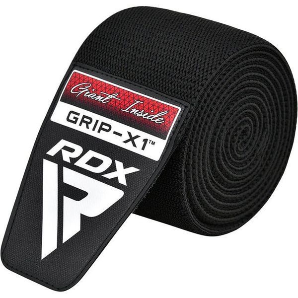 Бинти на коліна RDX K1 GYM Knee Wraps Full Black WAH-K1FB фото