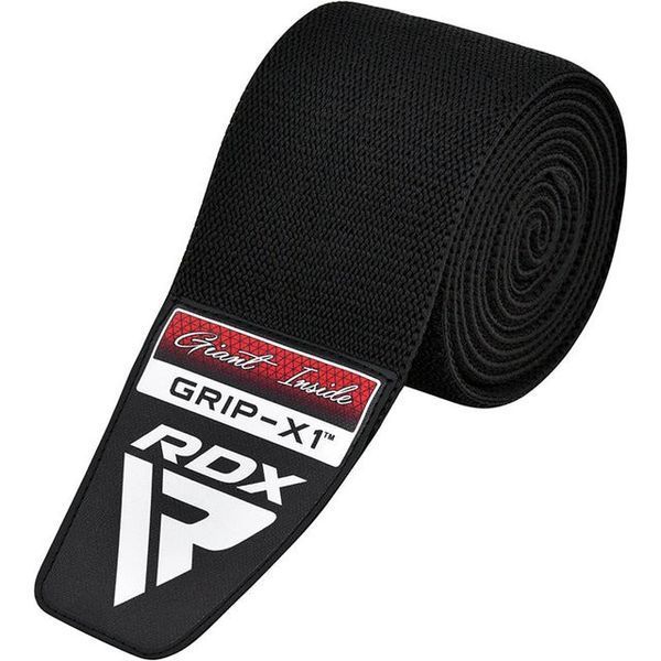 Бинти на коліна RDX K1 GYM Knee Wraps Full Black WAH-K1FB фото