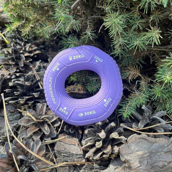 Еспандер кистьовий силіконовий PowerPlay PP-4331 Hand Grip Medium 20-25-30 кг. Фіолетовий PP_4331_Purple_(20-25-30) фото
