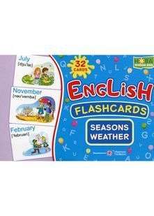 English: flashcards. Пори року /Weather 10311025270 фото