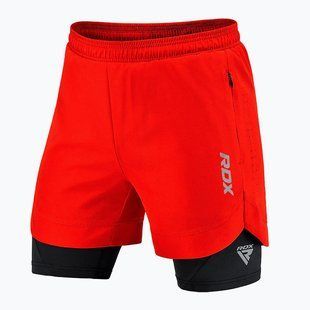 Компресійні шорти для RDX MMA T16 2-в-1 RED/BLACK-XL MSC-T16RB-XL фото