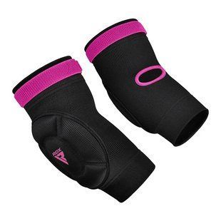Налокітники спортивні RDX Hosiery Elbow Foam Black/Pink M HYP-EBP-M фото