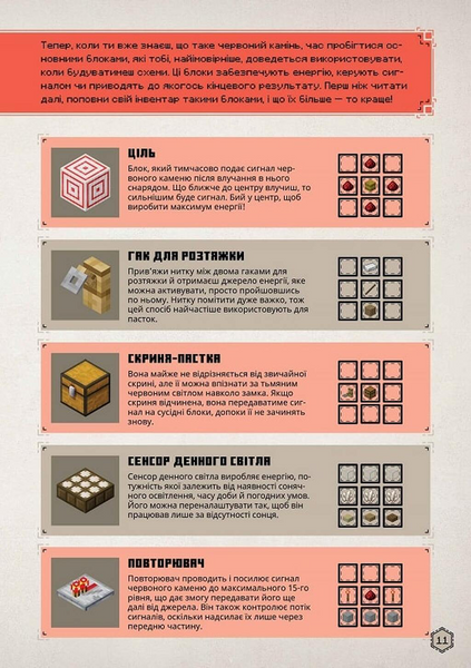 MINECRAFT Посібник червоного каменю 10311033541 фото