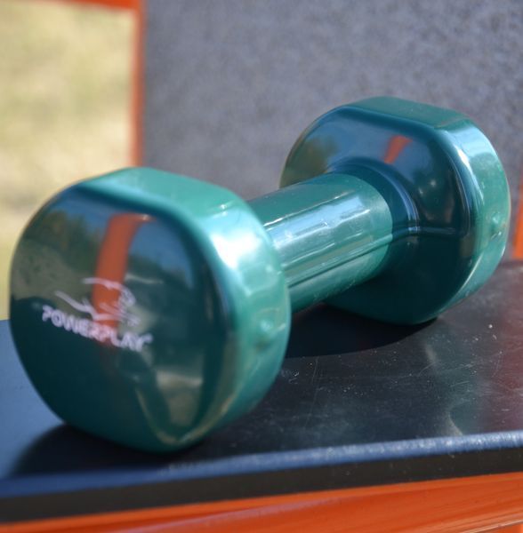 Гантель вінілова PowerPlay 4125 Achilles 1.5 кг. Зелена (1шт.) PP_4125_1.5kg фото