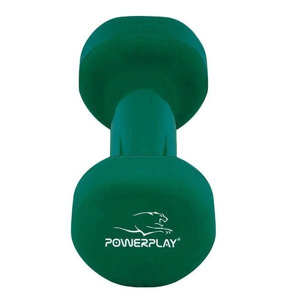 Гантель вінілова PowerPlay 4125 Achilles 1.5 кг. Зелена (1шт.) PP_4125_1.5kg фото